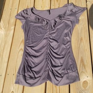 Maurice short sleeve shirt  with ruffle size Large